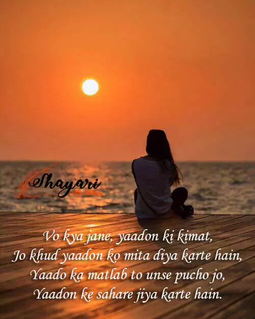 Vo Kya Jaane Yaadon Ki Kimat - Miss You Shayari